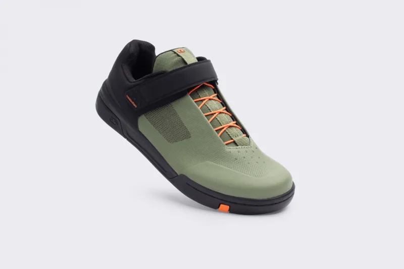 Crank Brothers Stamp Speedlace MTB Shoe in Green and Orange